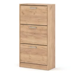 Schoenenkast ADA craft goud– kantelbaar, 60x28x116 cm