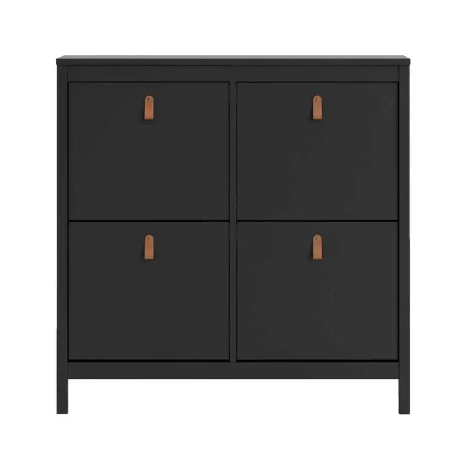Schoenenkast Madeira - zwart - 103x102x25 cm