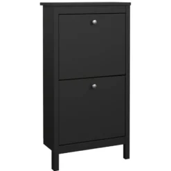 Schoenenkast Madeira - zwart - 102,9x53,8x24,6 cm