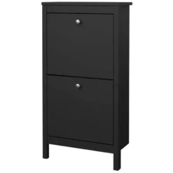Schoenenkast Madeira - zwart - 102,9x53,8x24,6 cm