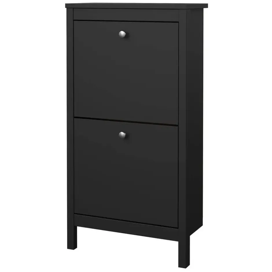 Schoenenkast Madeira - zwart - 102,9x53,8x24,6 cm