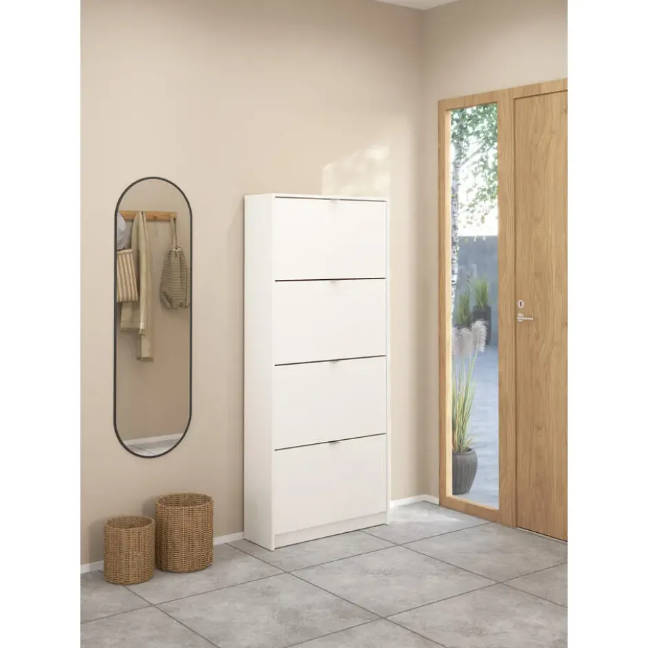 Schoenenkast Wit - 70x24x162cm - Shoes