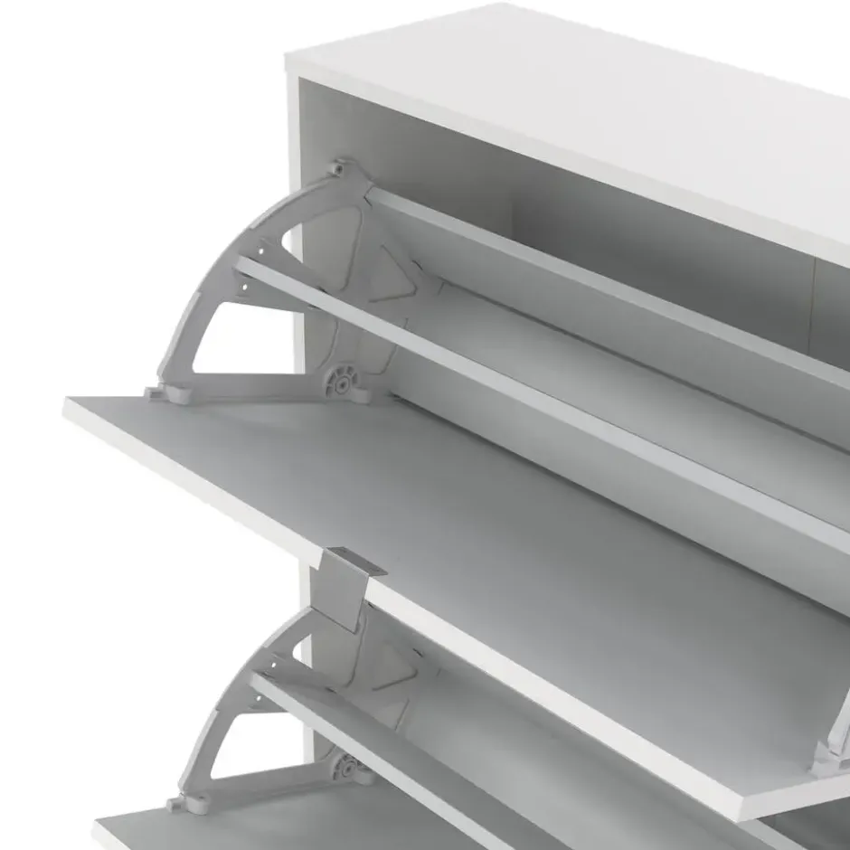 Schoenenkast Wit - 70x24x162cm - Shoes