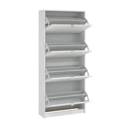 Schoenenkast Wit - 70x24x162cm - Shoes