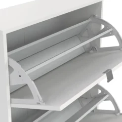 Schoenenkast Wit - 70x24x124cm - Shoes