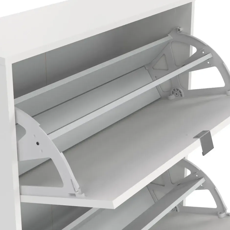 Schoenenkast Wit - 70x24x124cm - Shoes