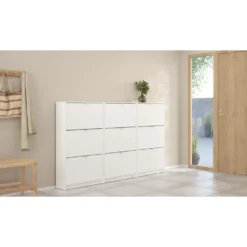 Schoenenkast Wit - 70x24x124cm - Shoes