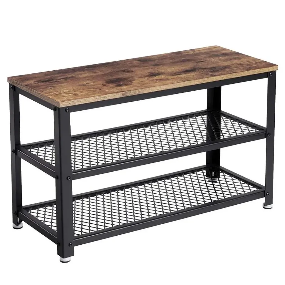 Schoenenrek - vintage - 73x45x30 cm - vintage bruin