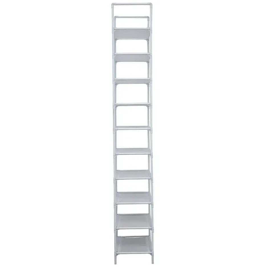 Schoenenrek voor 50 paar - Wit - 10 etages