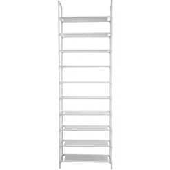 Schoenenrek voor 20 paar - Wit - 10 etages