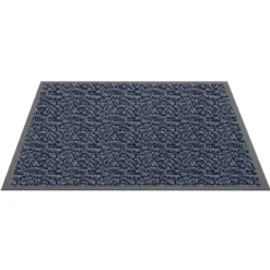 Schoonloopmat Blauw - Mars - 80 x 120 cm
