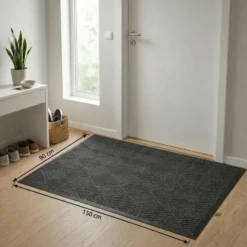 Schoonloopmat Brush Clean 90x150 cm - Grijs