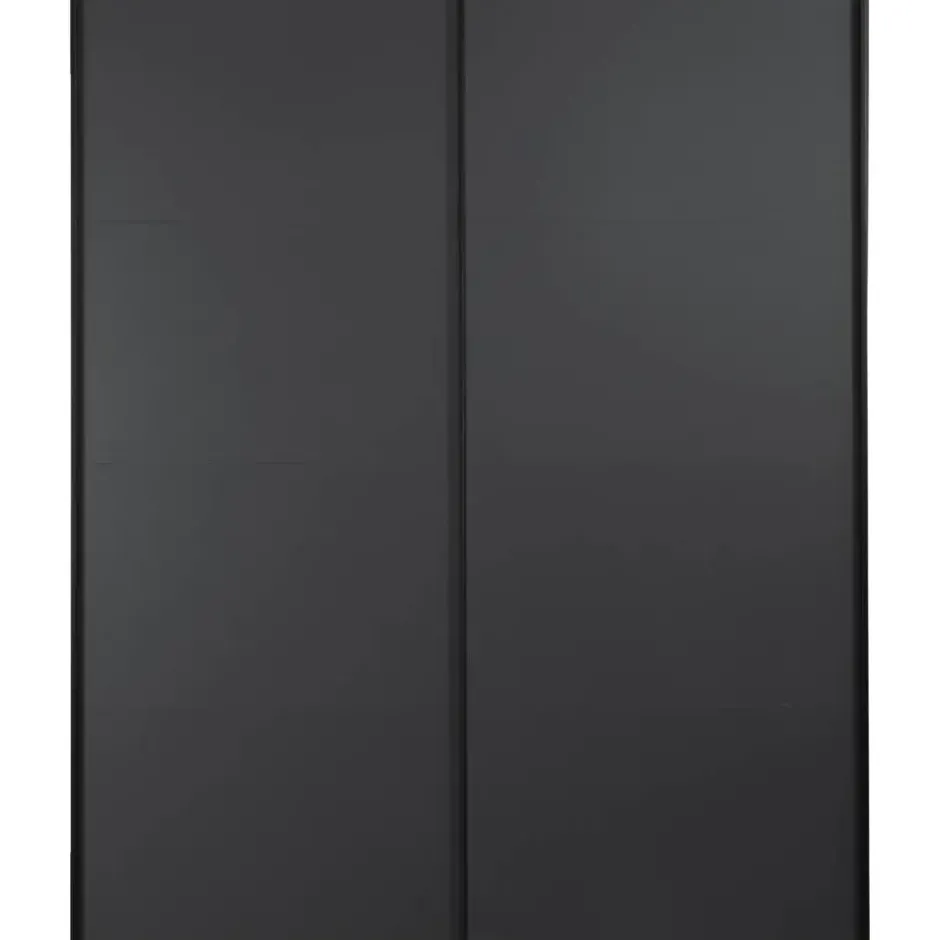 Schuifdeurkast Bergamo - antraciet - 221x178,5x66,6 cm