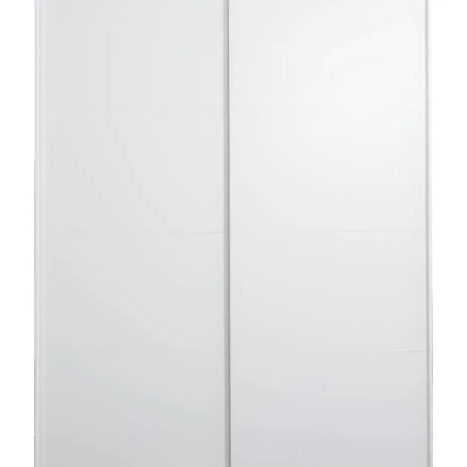 Schuifdeurkast Bergamo - wit - 221x178,5x66,6 cm