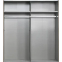 Schuifdeurkast Dex - eikenkleur - 198x180x64 cm