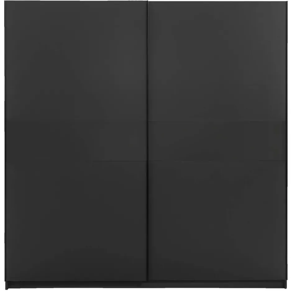 Schuifdeurkast Genua - antraciet - 204x200x60 cm
