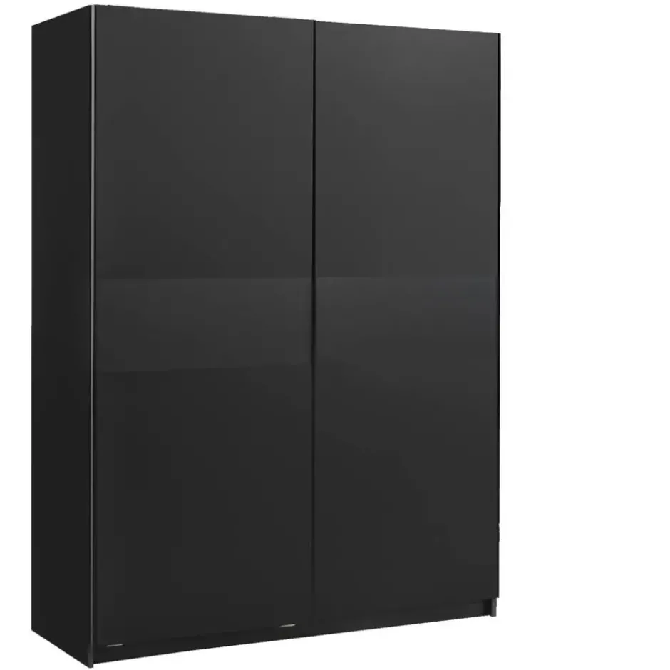 Schuifdeurkast Genua - antraciet - 204x150x60 cm