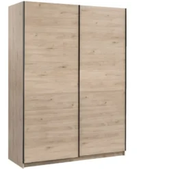 Schuifdeurkast Genua - eikenkleur - 204x150x60 cm