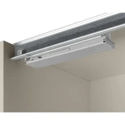 Schuifdeurkast Genua - greige/eiken - 204x122x60 cm