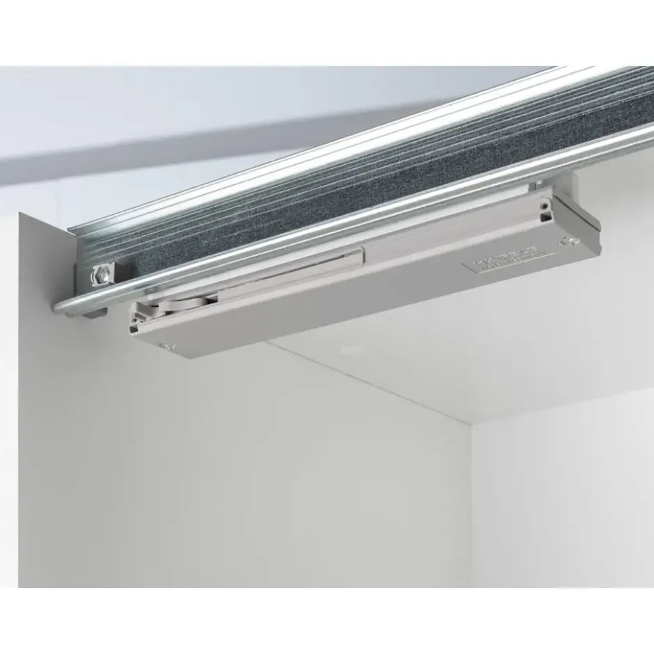 Schuifdeurkast Genua - wit/antraciet - 204x122x60 cm