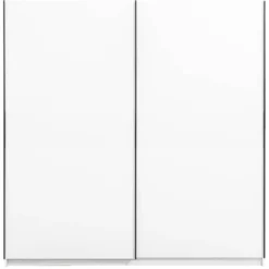 Schuifdeurkast Genua - wit - 204x200x60 cm
