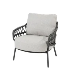 4 Seasons Calpi lage lounge dining stoel - antraciet