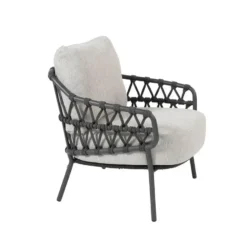 4 Seasons Calpi lage lounge dining stoel - antraciet