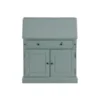 Secretaire bureau CLEORE - 93 cmx40 cmx110.8 cm - Amandelgroen Hout paneel Hout