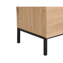 Secretaire bureau MALEDA - 100 cmx40 cmx115 cm - Natuurlijk licht Hout paneel