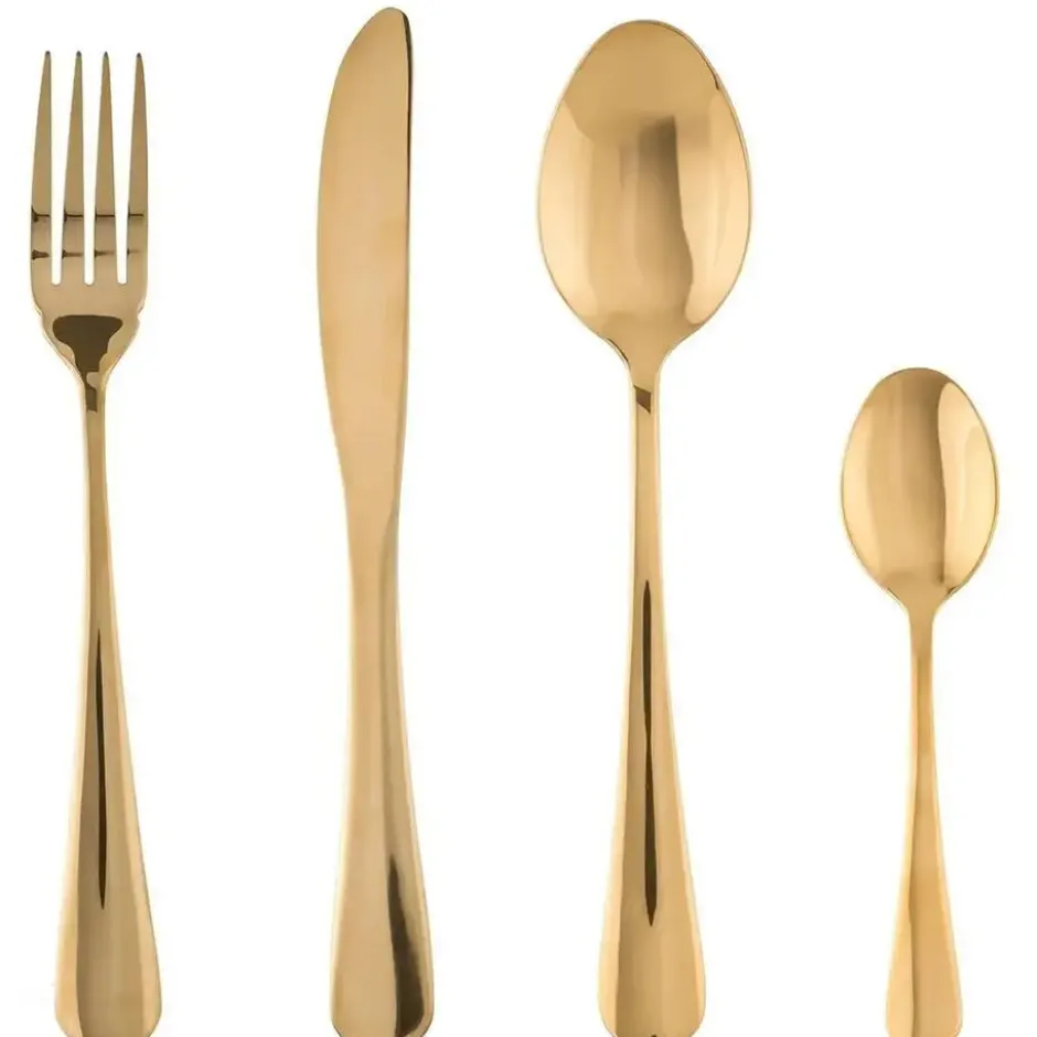 Secret de Gourmet Bestekset - 16-delig - RVS - goud