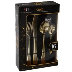 Secret de Gourmet Bestekset - 16-delig - RVS - goud