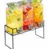 Secret de Gourmet Dranksdispenser/limonadetap - 3x - glas
