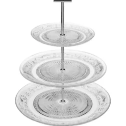 Secret de Gourmet Etagere 3 laags - transparant - 29 x 35 cm
