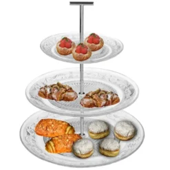 Secret de Gourmet Etagere 3 laags - transparant - 29 x 35 cm
