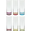 Secret de Gourmet Longdrink glazen - 6x - Colori - 310 ml