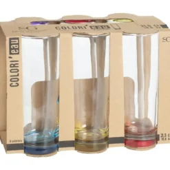 Secret de Gourmet Longdrink glazen - 6x - Colori - 310 ml