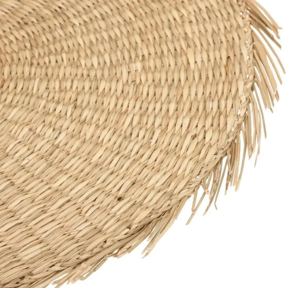 Secret de Gourmet Placemat - raffia naturel - rond - 38 cm