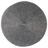 Secret de Gourmet Placemat - rond - kralen - grijs - 35 cm