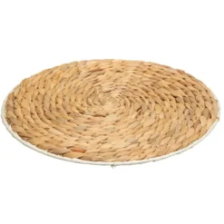 Secret de Gourmet Placemat - zeegras naturel - rond - 35 cm