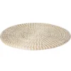 Secret de Gourmet Tafel Placemat - zeegras - wit - D35 cm