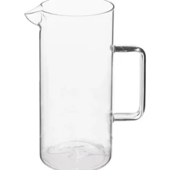 Secret de Gourmet water Karaf - glas/rvs - 1.5L - D10 x H22 cm