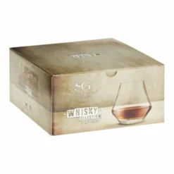 Secret de Gourmet Whisky glazen - 4x - transparant - 290 ml