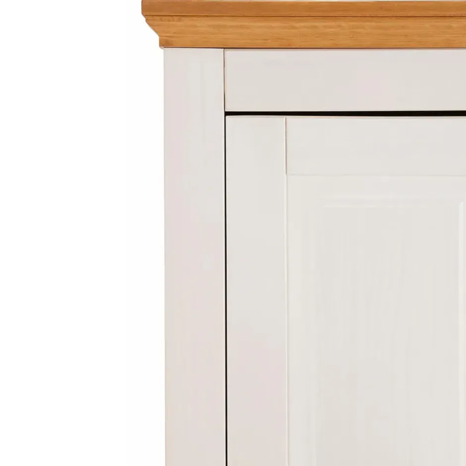 Selma - Dressoir met 2 deuren en 3 laden in wit gebeitst grenen