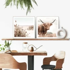 Set poster met lijst - Buitenleven