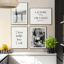 Set poster met lijst - Champagne & Chaos