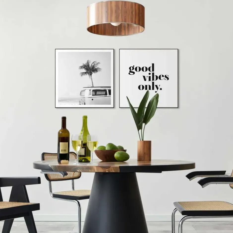 Set poster met lijst - Good Vibes