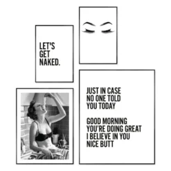 Set poster met lijst - Just Sexy