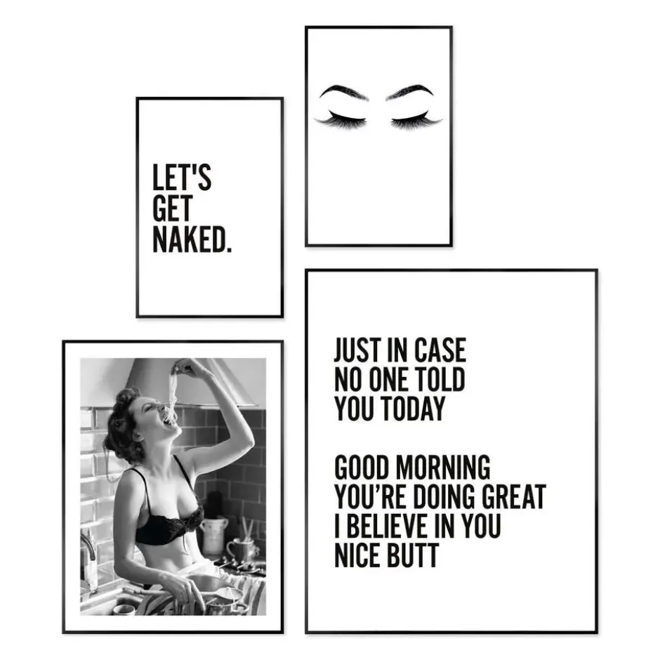 Set poster met lijst - Just Sexy