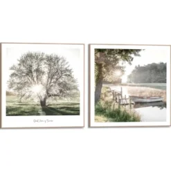Set poster met lijst - Natuurlijke sfeer