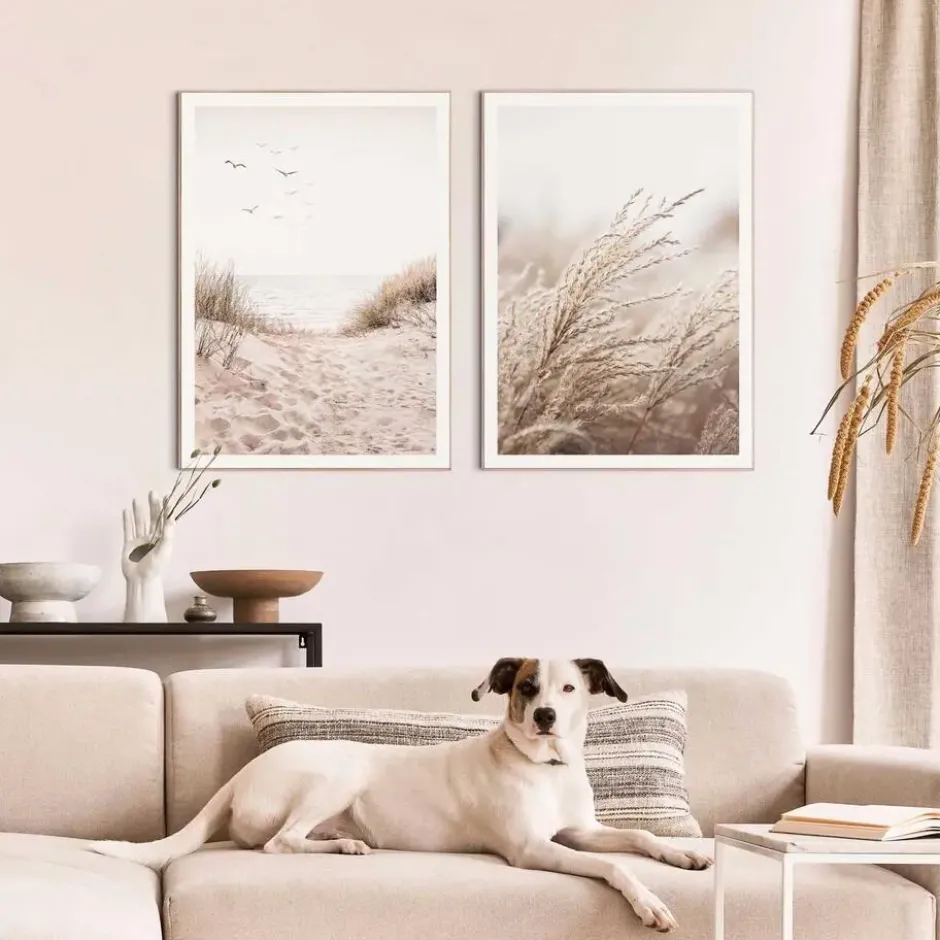 Set poster met lijst - Strand